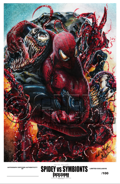 Spidey VS Symbionts Poster Print (LIMITED)
