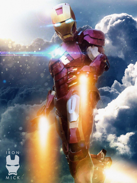 Iron Man Flying (Cosplay) Print