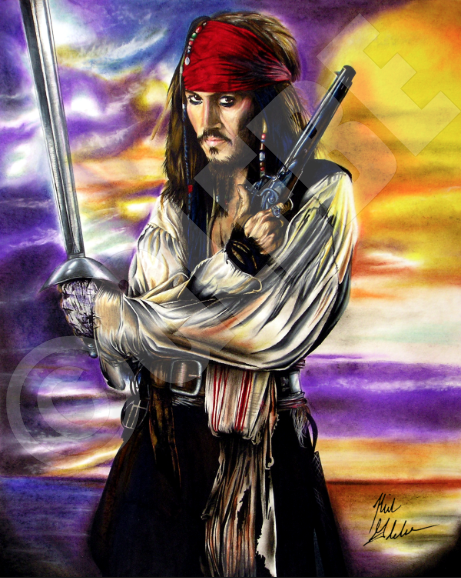 Jack Sparrow 8X10 Canvas Print